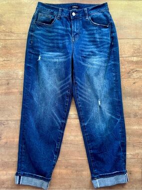 Flamingals NWOT Medium Wash High Rise Ankle Straight Leg Stretch Jeans Sz Small